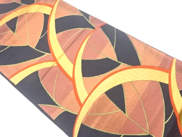 抽象模様織出し袋帯